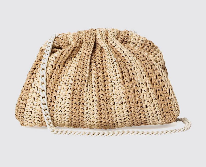 Borsa crochet a righe Maria La Rosa